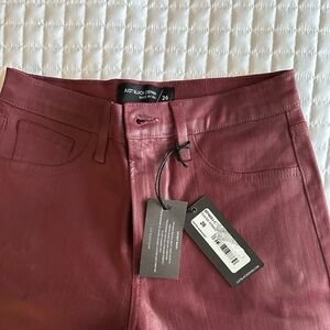 NWT!!Just Black Women's Straight Leg Jeans - Burgundy coated denim. Never worn